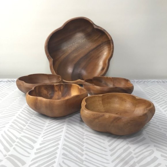 Monkey Pod Other - Genuine Monkey Pod Salad Bowl Set Philippines